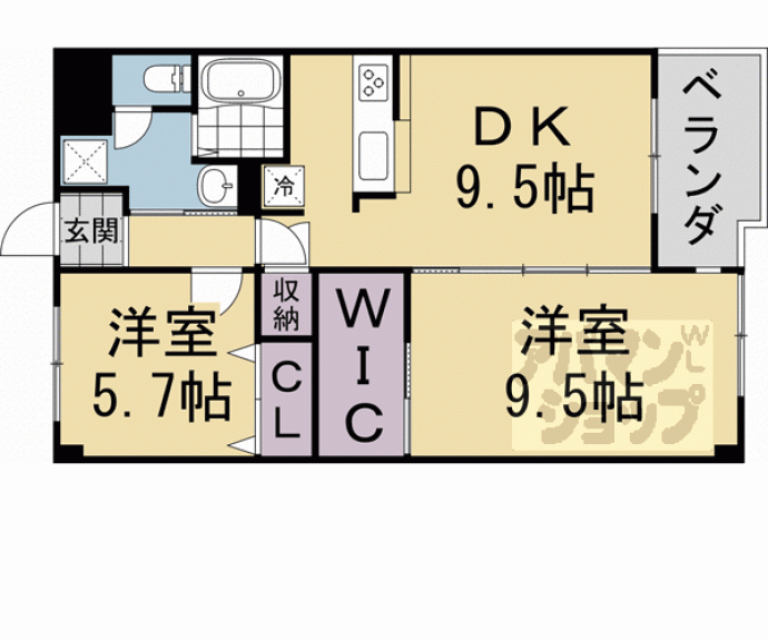 【アーネスト西大路】間取