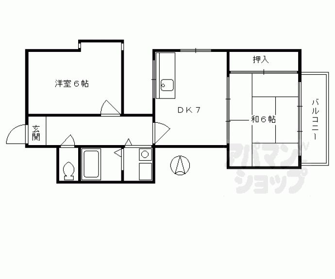 【メゾン醒ヶ井】間取