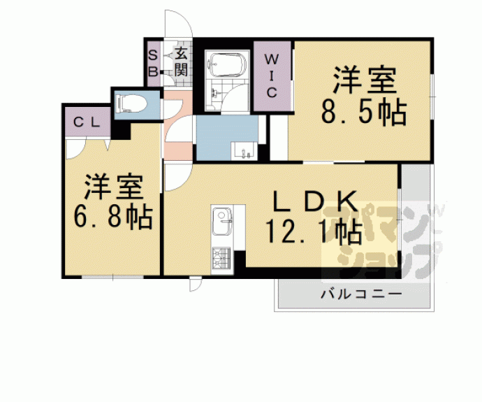 【シャーメゾン西町】間取