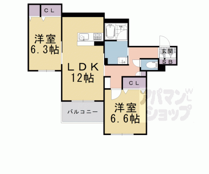 【シャーメゾン西町】間取