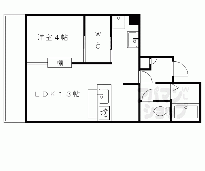 【SAMSQUARE四条大宮】間取