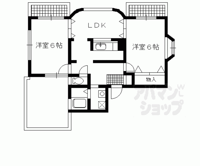 【フォルム鴨川公園】間取