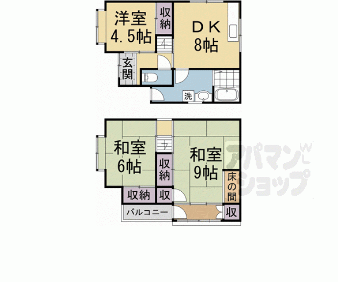 【納所北城堀貸家】間取