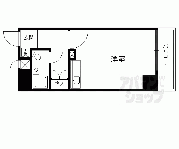 【グランドムール五条烏丸】間取