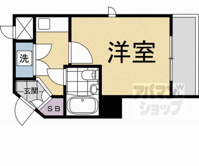 【グランドムール五条烏丸】間取