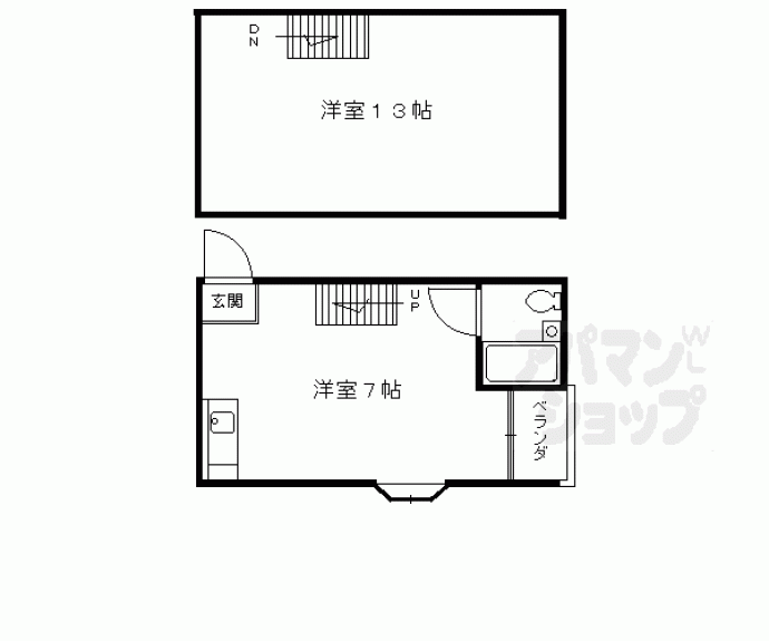 【ポーシェ五条】間取
