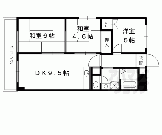【グランドール西大路】間取