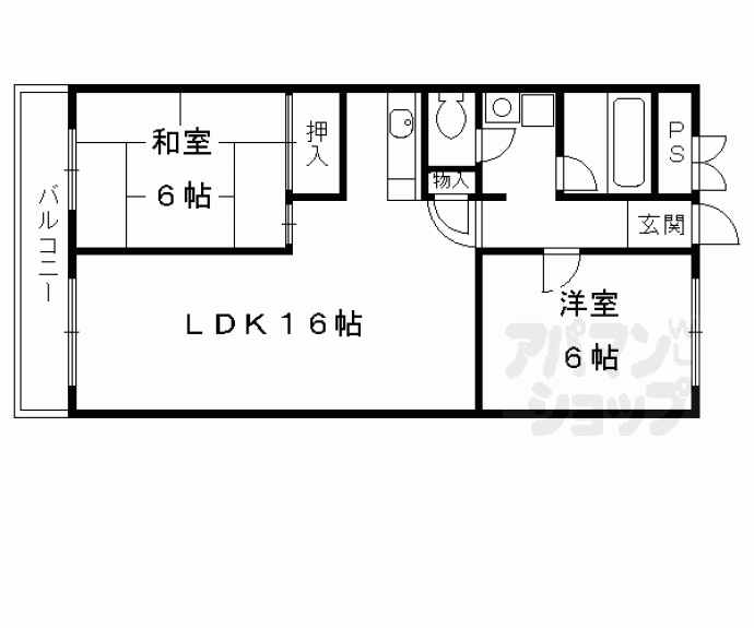 【グランドール西大路】間取