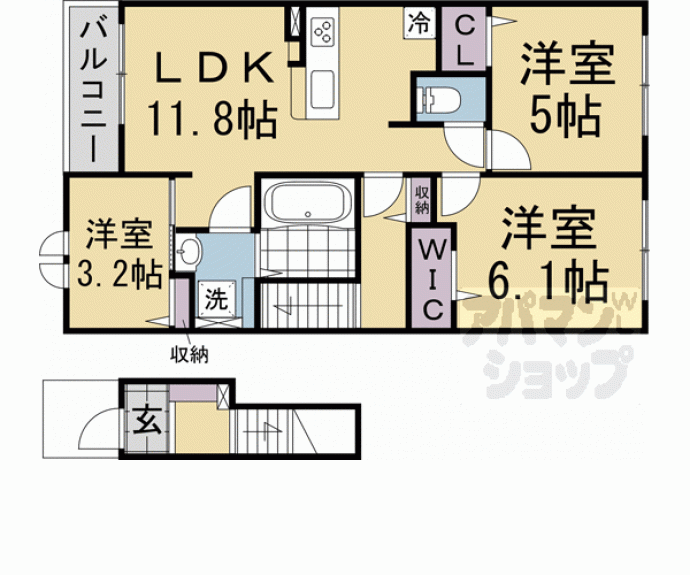 【ヴィスタ岩倉】間取