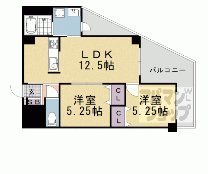 【仮）東垣内マンション】間取