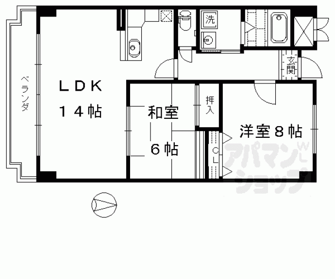 【サニーパーク小坂】間取