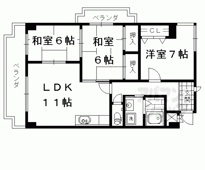 【サニーパーク小坂】間取