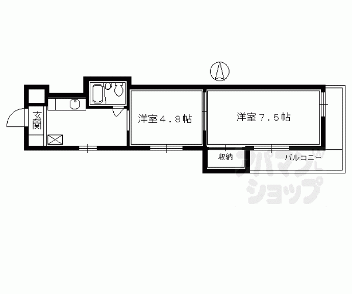 【ヴィラエスポワールⅡ】間取