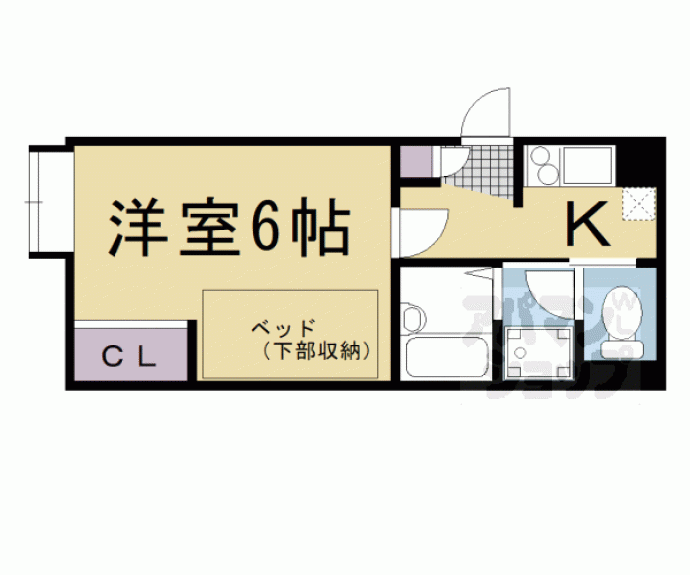 【レオパレス三条東山】間取