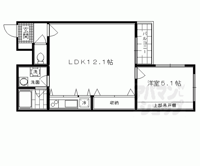 【レックスアベニュー四条大宮】間取