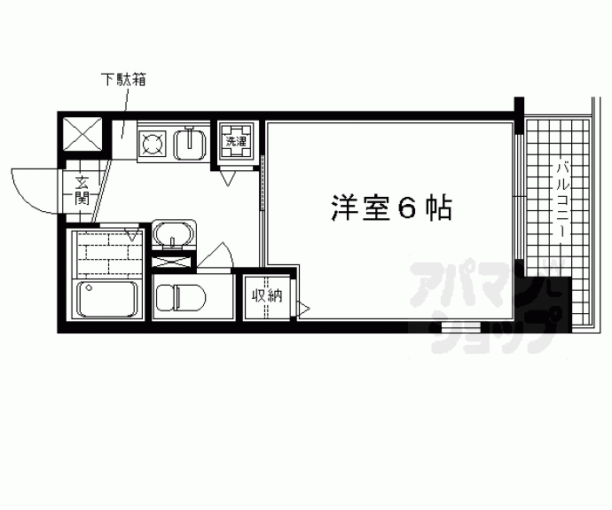 【エステムコート京都河原町プレジール】間取