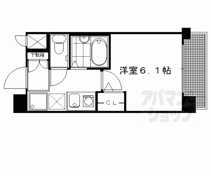 【プレサンス京都四条烏丸】間取