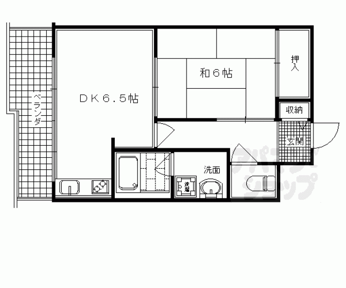 【ボナール三条高倉】間取