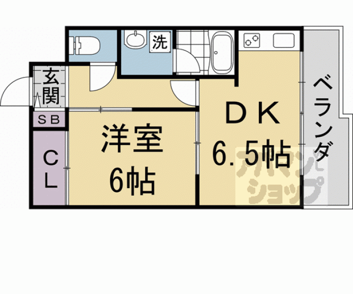 【ボナール三条高倉】間取