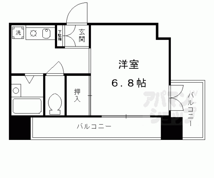 【リシェス二条】間取
