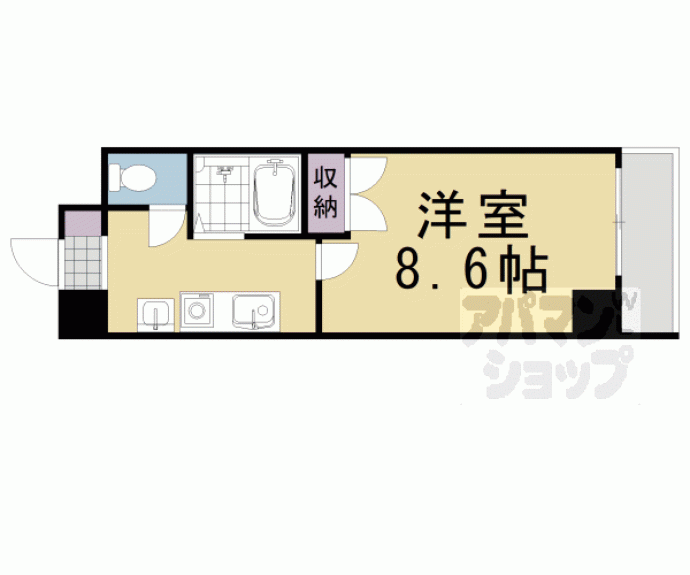 【ヴィアーレ四条大宮】間取