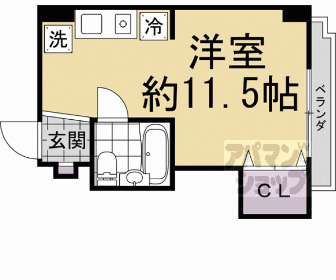 【ロイヤル河原町五条】間取