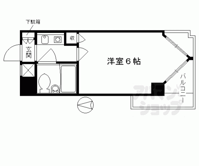 【ライオンズマンション京都三条第２】間取