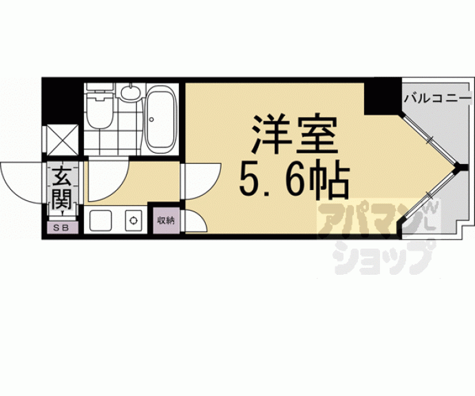 【ライオンズマンション京都三条第2】間取