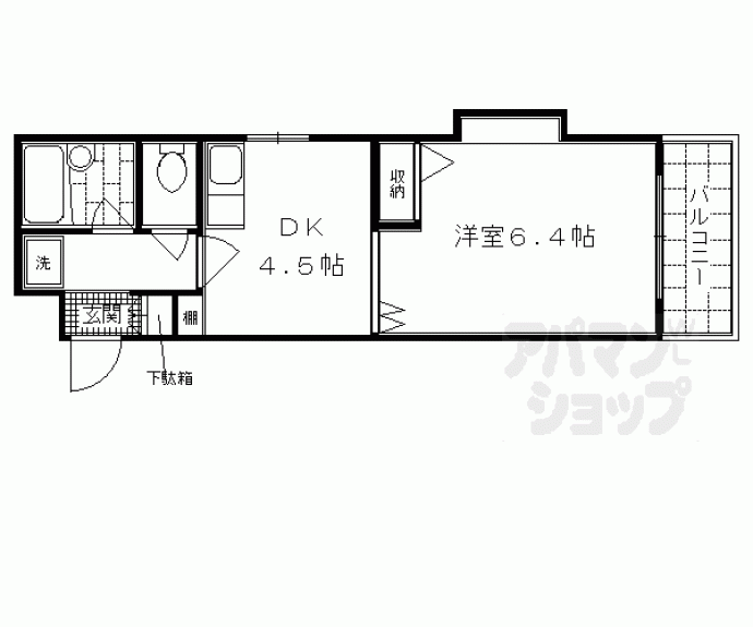 【ダイアパレス京都祇園】間取