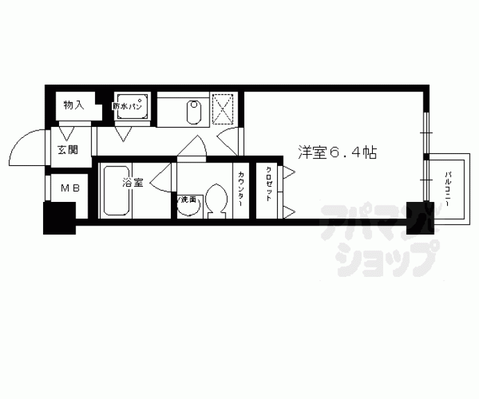 【サンフローラ三条大宮】間取