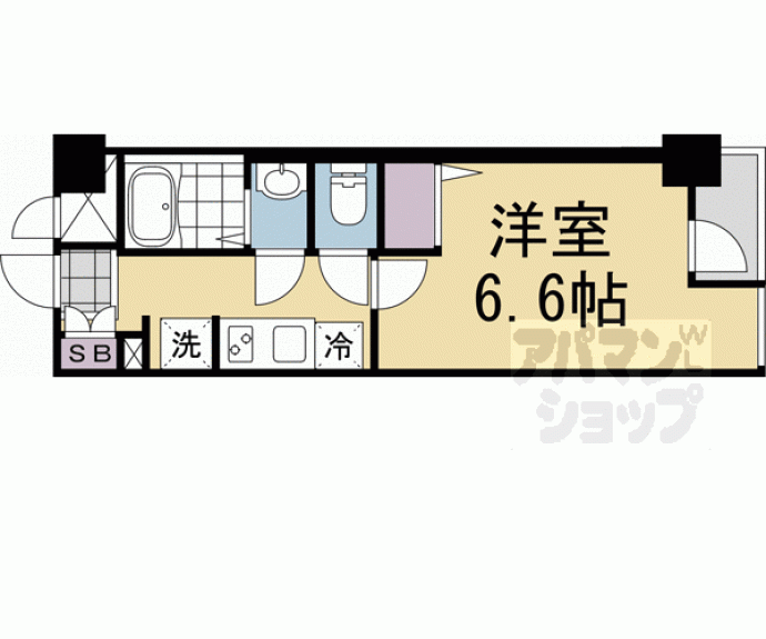【サンフローラ三条大宮】間取