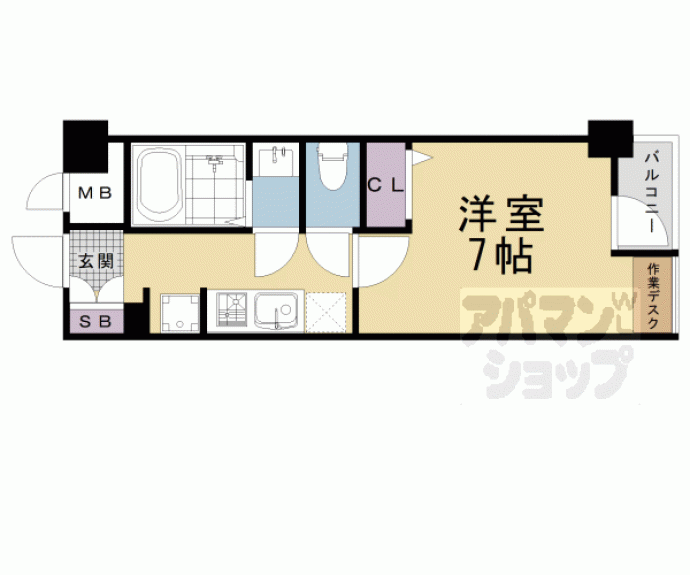 【サンフローラ三条大宮】間取