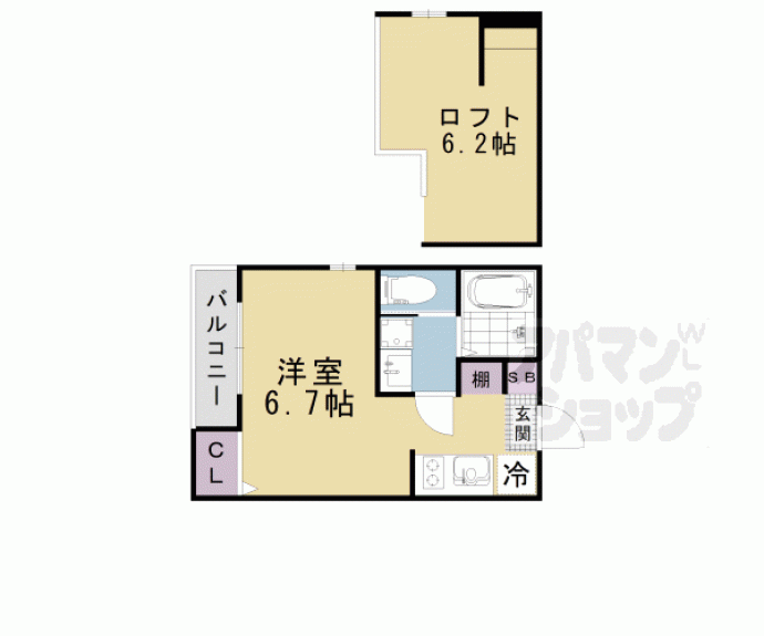 【ハーモニーテラス椥辻封シ川町】間取