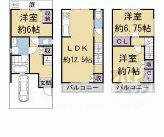 【壬生東大竹町貸家】