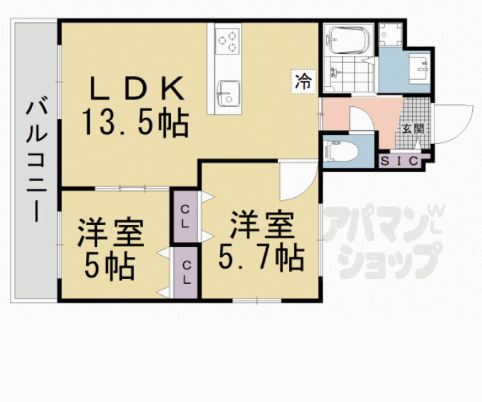 【仮称）椥辻西浦町マンション計画】間取