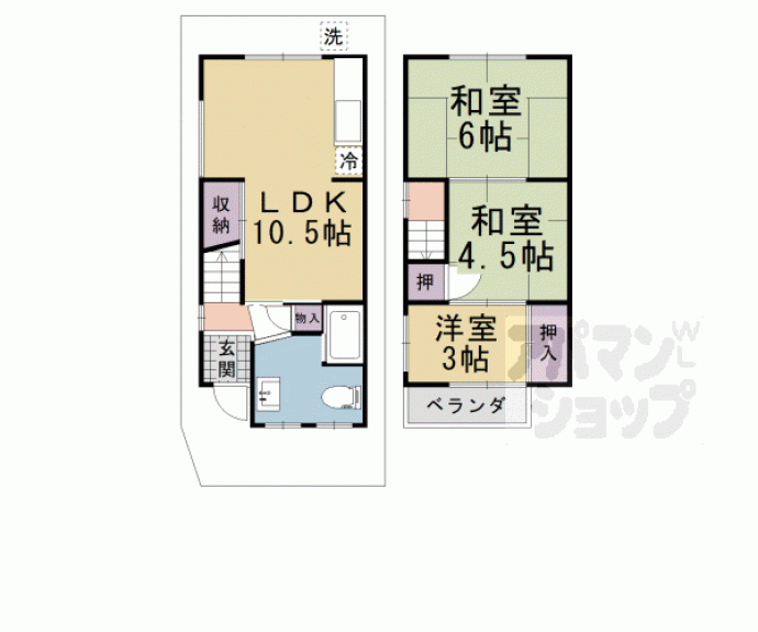 【一文橋一丁目貸家】間取