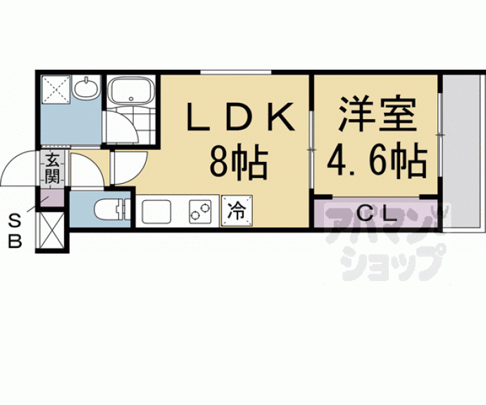 【PRESTIGE京都二条】間取