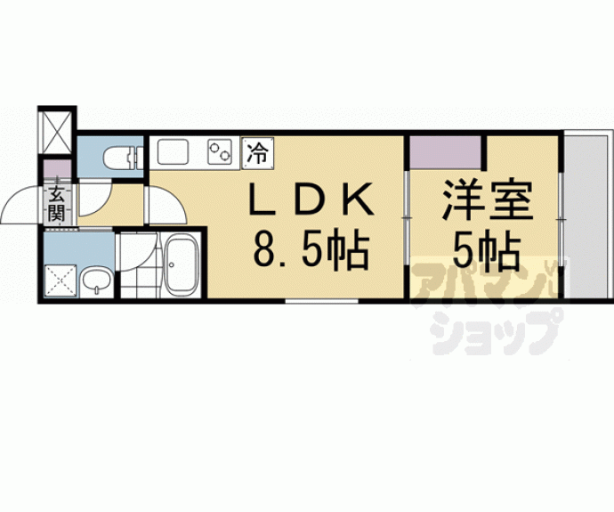 【PRESTIGE京都二条】間取