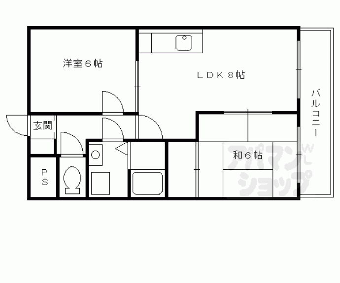 【SAKIZO VILLA烏丸四条】間取