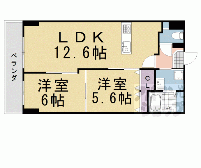 【SAKIZO VILLA烏丸四条】間取