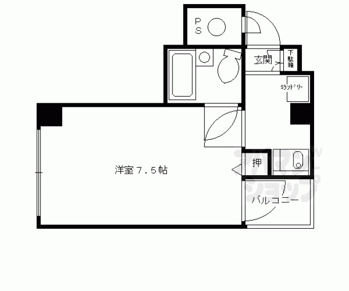 【DETOM-1四条大宮】間取