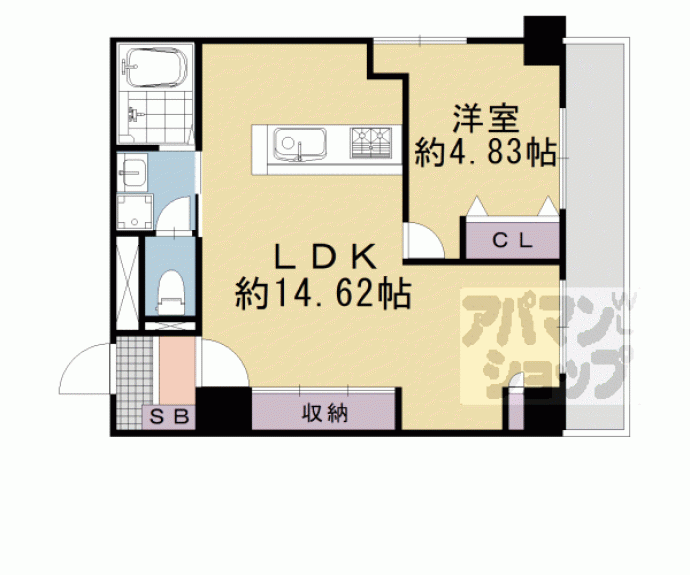 【ベルク烏丸】間取