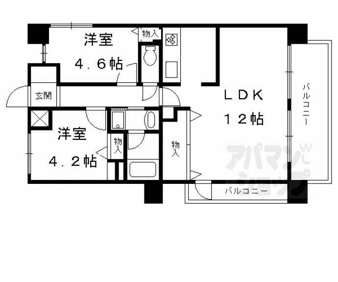 【サントーア高倉】間取