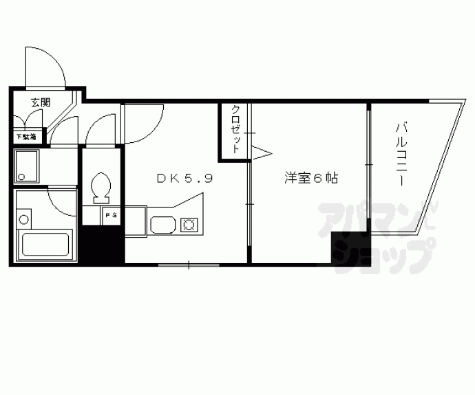 【エスリード京都河原町】間取