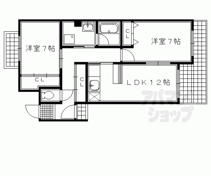 【御所西ロイヤルプラザ】間取