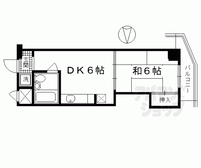 【コスモＳＴ河原町】間取