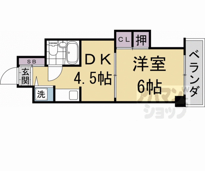 【コスモＳＴ河原町】間取
