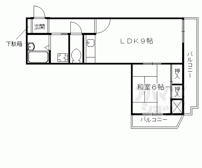 【コスモＳＴ河原町】間取