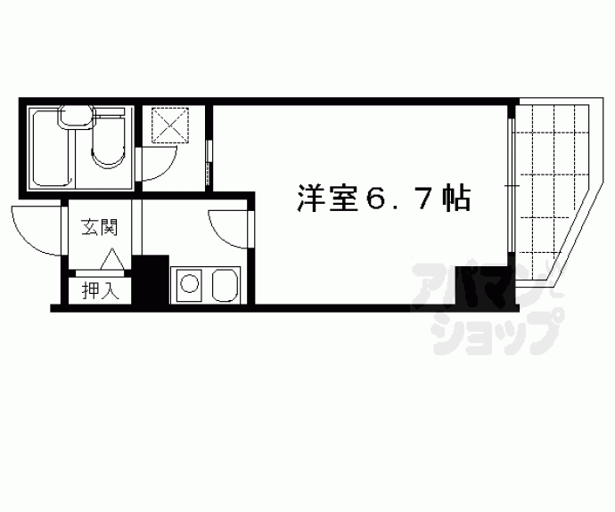 【レスポアール四条大宮】間取