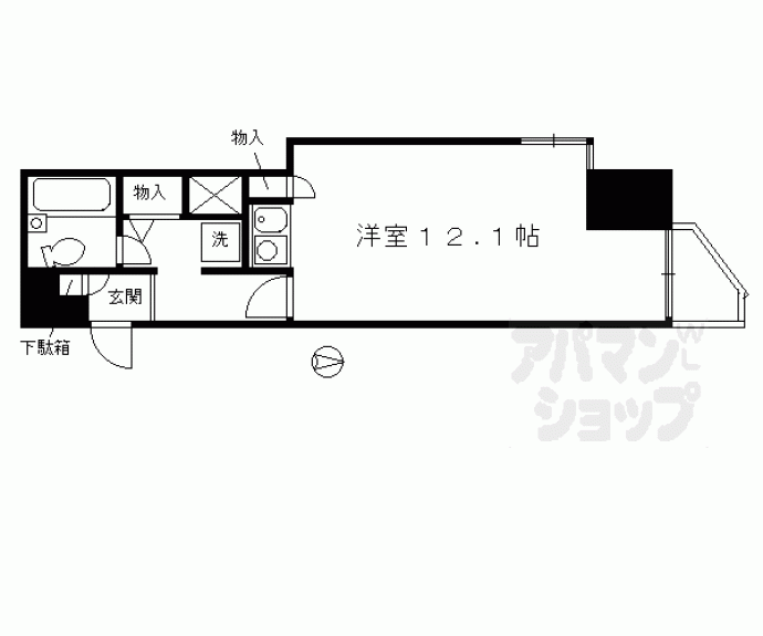 【レスポアール四条大宮】間取